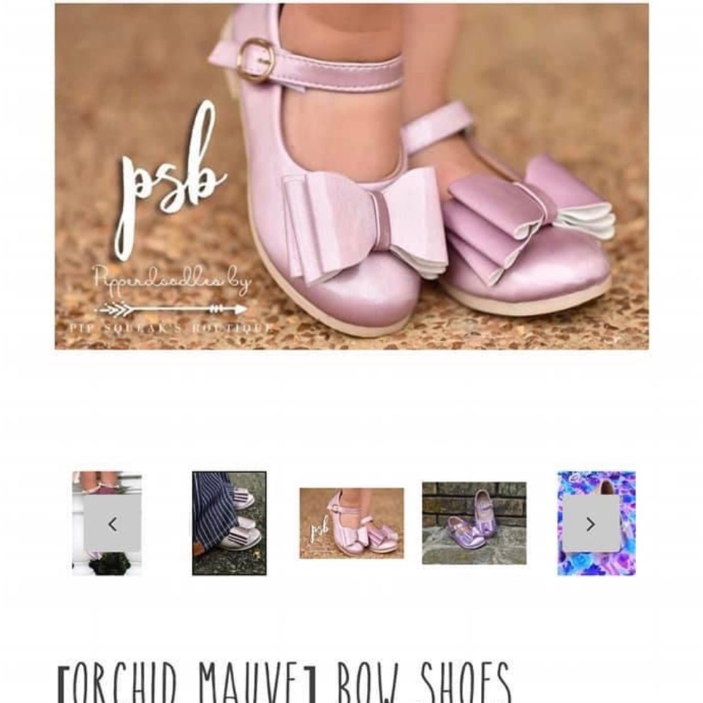 New pips sz 4 baby bow shoes